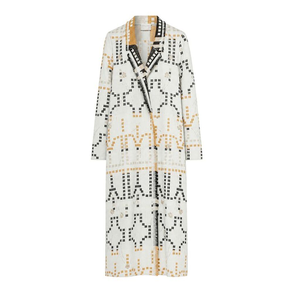 Forte Forte Women Long Embroidered Jacquard Coat